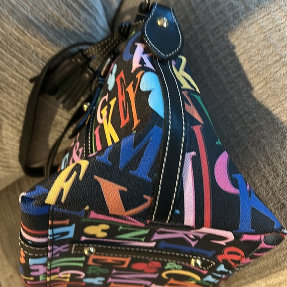Disney Dooney and Burke, Mickey Main Street black and colorful satchel - Picture 7 of 11